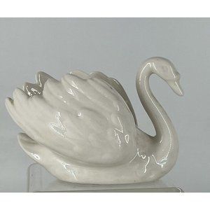 Goebel West Germany Swan Porcelain Small White Swan Figurine  Signed. ZV 103/1